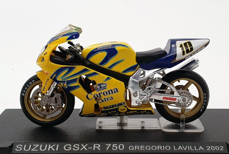 Ixo Models 1/24 Scale IB44 - Suzuki GSX-R 750 - #10 Gregorio Lavilla 2002