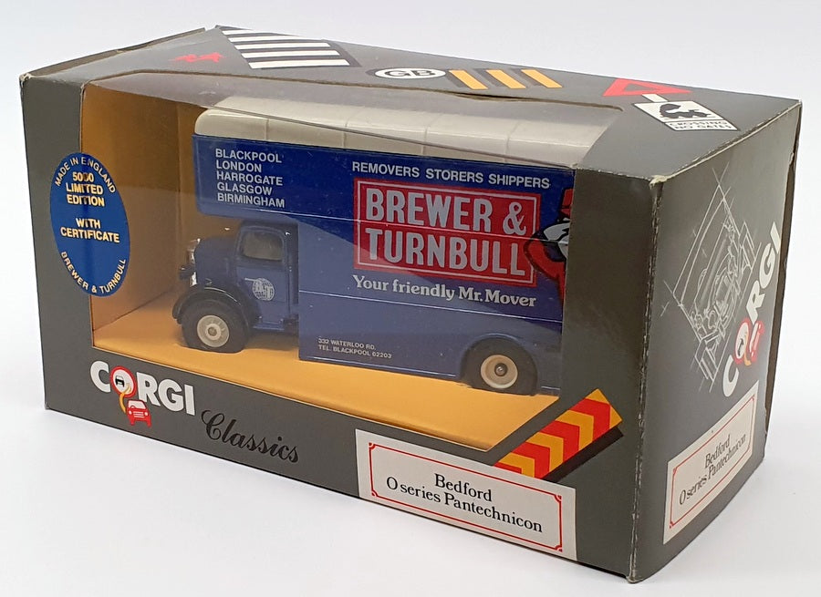 Corgi Appx 14cm Long D953/19 - Bedford O Series Pantechnicon - Brewer & Turnbull