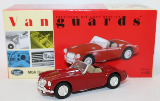Vanguards 1/43 Scale Diecast VA05003 - MGA Open Top - Chariot Red