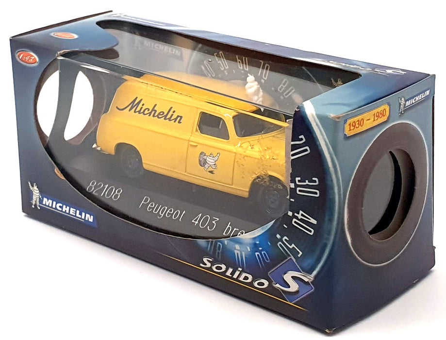 Solido 1/43 Scale Model Van 82108 - Peugeot 403 Break - Michelin