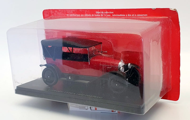Hachette 1/24 Scale Diecast 1507IR - Citroen Type A 10hp Torpedo - Red/Black