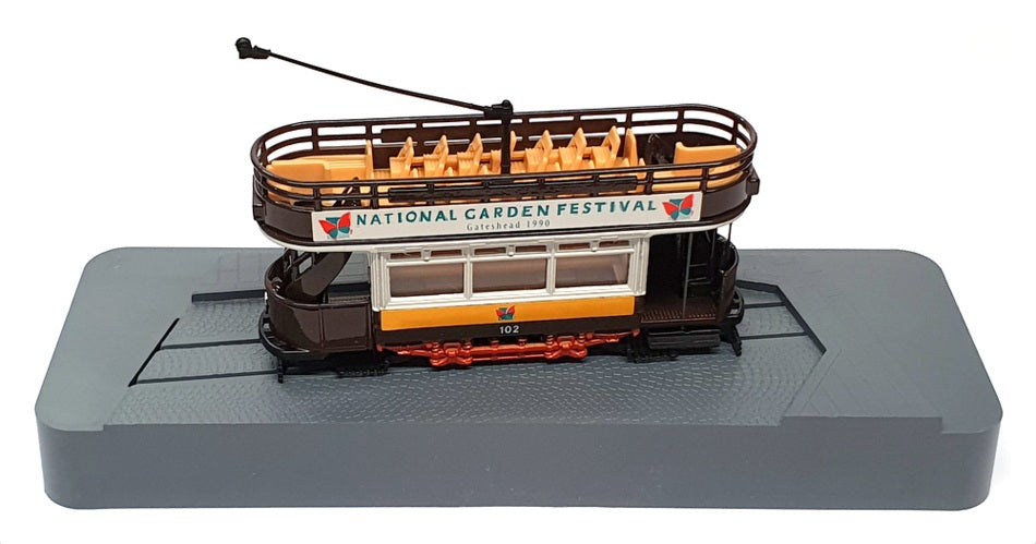 Corgi Tramlines 13cm Long Diecast Q991/7 - Tram Car Gateshead - Brown