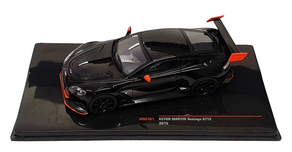 Ixo 1/43 Scale Diecast MOC301 - 2015 Aston Martin Vantage GT12 - Black