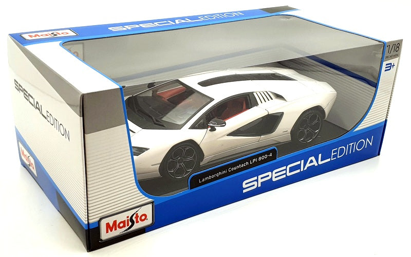 Maisto 1/18 Scale Diecast 31459 - Lamborghini Countach LPI 800-4 - White