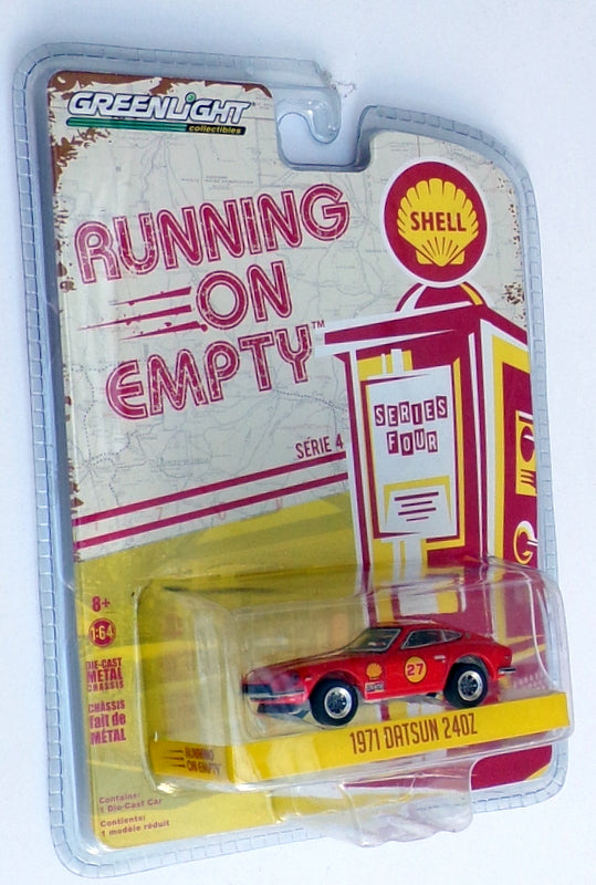 Greenlight 1/64 Scale 41040E - 1971 Datsun 240Z - Shell Red