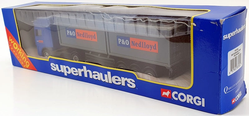 Corgi 1/64 Scale TY87004 - DAF 95 Skeletal Trailer  P&O Nedlloyd