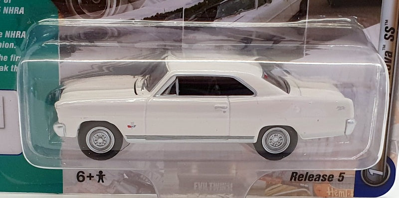 Johnny Lighting 1/64 Scale JLMC017 - 1966 Chevy Nova SS - White