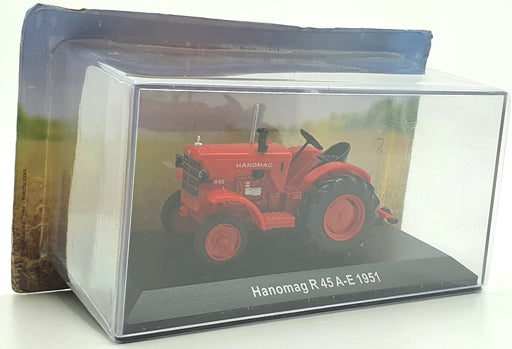 Hachette 1/43 Scale Model Tractor HL73 - 1951 Hanomag R 45 A-E - Red