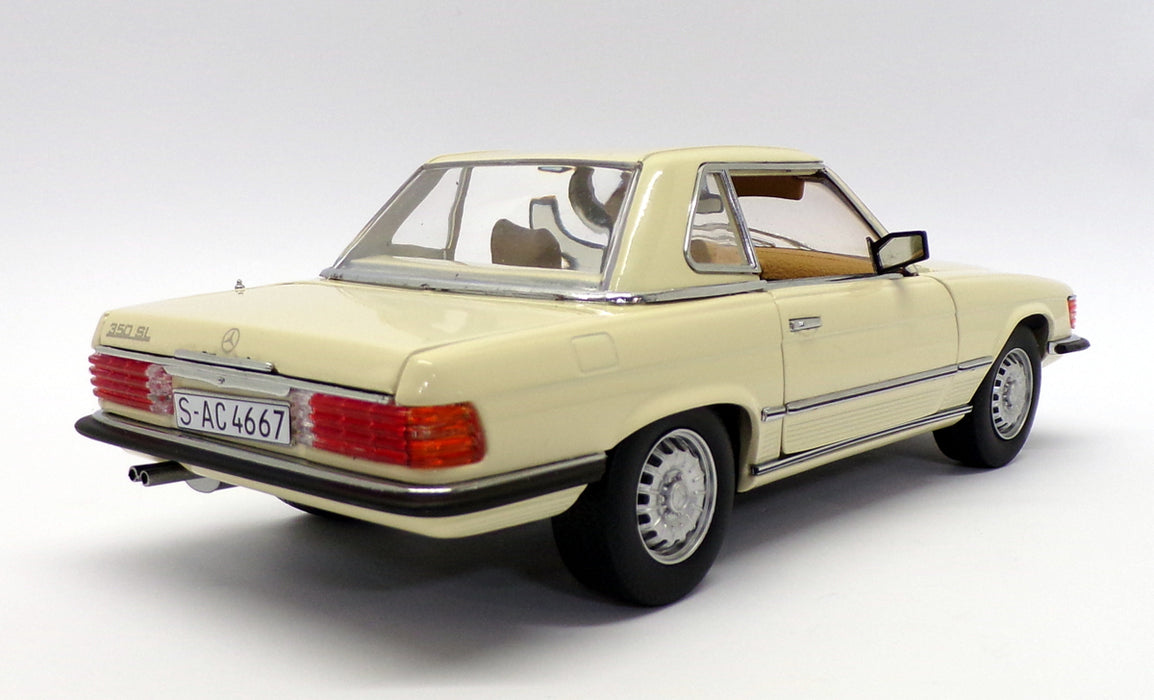 Sun Star 1/18 Scale Model Car 4667 - Mercedes Benz 350 SL - Ivory