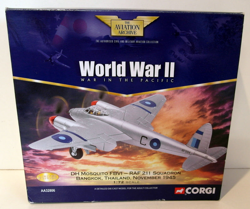 Corgi 1/72 AA32806 DH Mosquito FBVI RAF211 Bankok Thailand