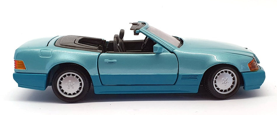 Maisto 1/24 Scale Diecast 4821H - 1989 Mercedes Benz 500SL - Turquoise
