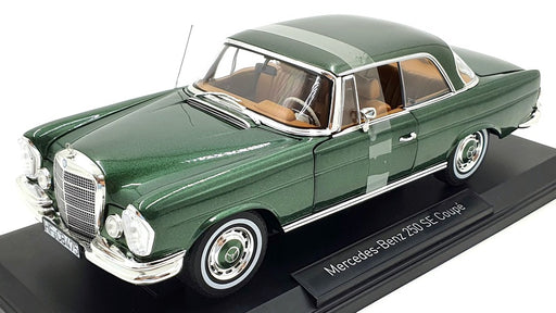 Norev 1/18 Scale Diecast 183764 - Mercedes-Benz 250 SE Coupe 1969 - Met Green
