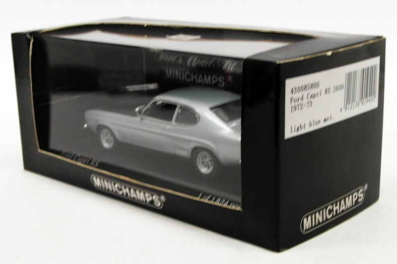 Minichamps 1/43 Scale 430085800 - 1972-73 Ford Capri RS 2600 Met Lgt Blue