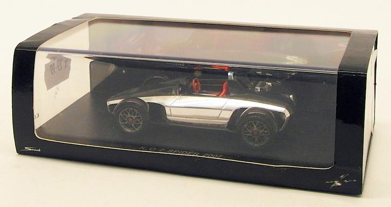Spark 1/43 Scale Resin Model Car S2007 - 2007 Ken Okuyama Spider - Black/Silver