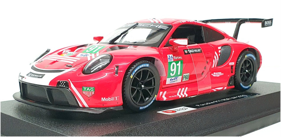 Burago 1/24 Scale 18-28016 - Porsche 911 RSR LM 2020 - Red #91