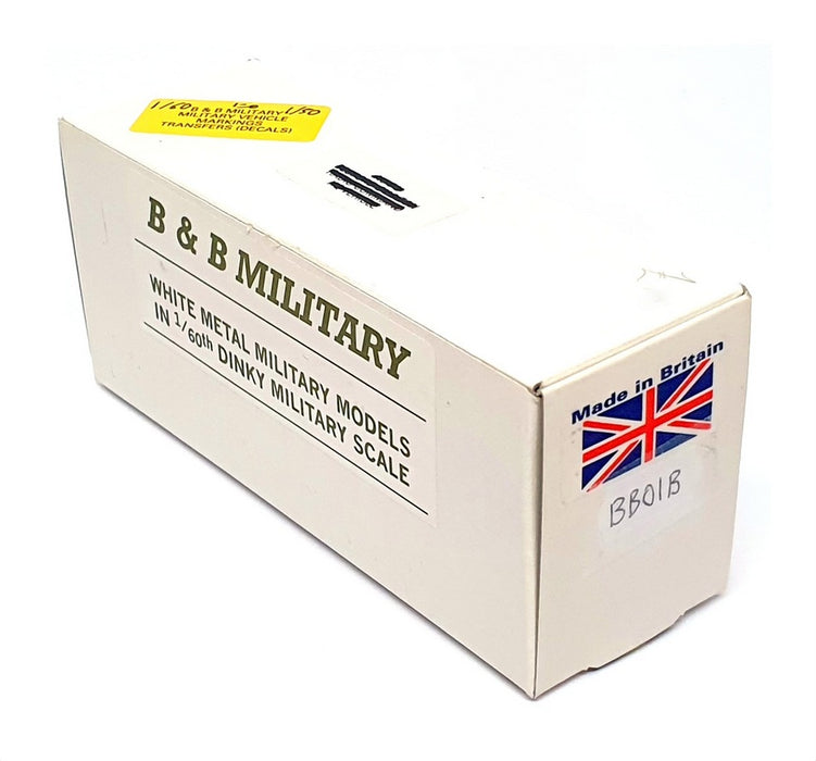 B&B Models 1/60 Scale BB01B - Bedford Military Truck RAF - Blue