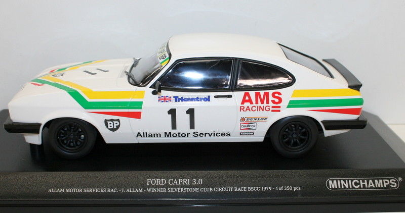 Minichamps 1/18 Diecast 155 798611 Ford Capri 3.0 J.Allam Silverstone BSCC 1979