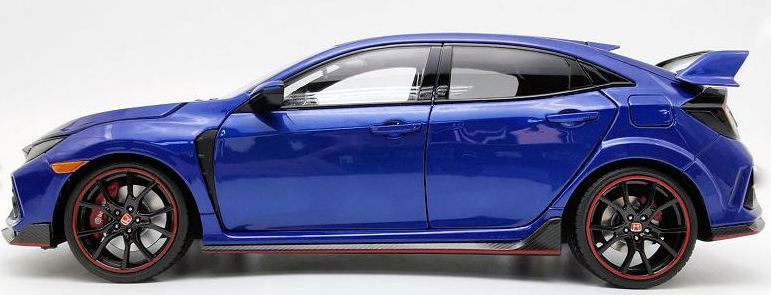 LCD Models 1/18 Scale Diecast LCD18005B-BU - 2020 Honda Civic Type R - Blue