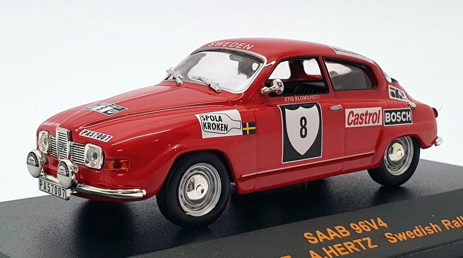 Ixo 1/43 Scale CIXJ000008 - Saab 96V4 Sweden Rally 1972 - #8 Blomqvist/Hertz