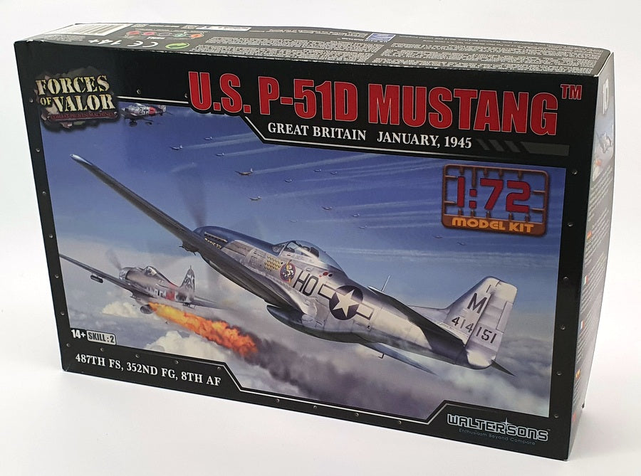 Forces Of Valor 1/72 Scale Model Kit #10 - US P-51D Mustang Aircraft 1945
