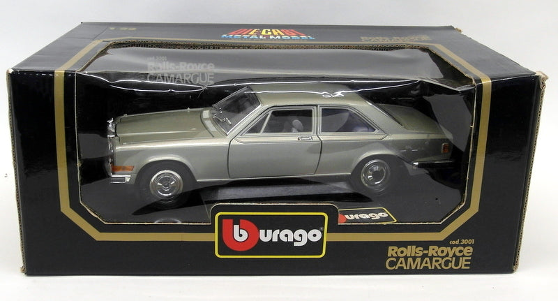 Burago 1/22 Scale Diecast - 3001 Rolls Royce Carmargue Silver Model Car