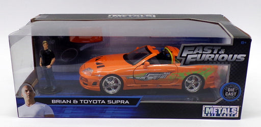 Jada Fast & Furious 1/24 Scale 30738 - Brian Figure & Toyota Supra - Orange