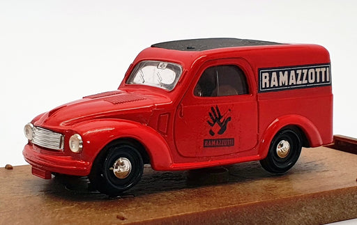Brumm 1/43 Scale Diecast R053 - Fiat 500 Van Ramazzotti - Red
