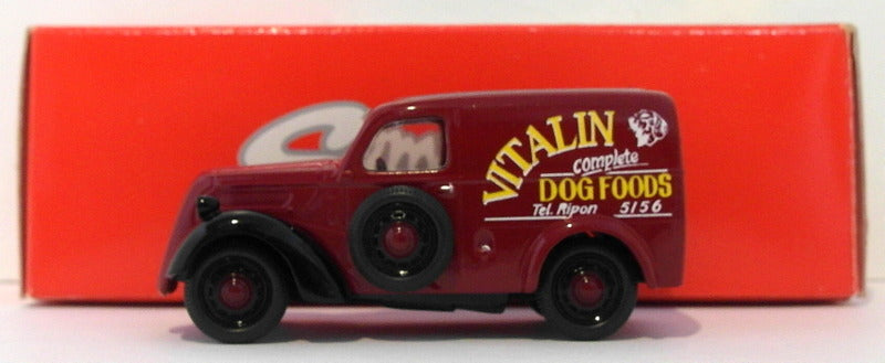 Somerville Models 1/43 Scale 107 - Fordson 5CWT Van - Vitalin Dog Foods - Maroon