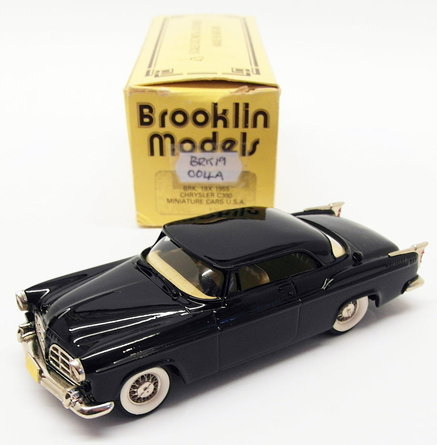 Miniature Brooklin Models 1/43 Chrysler C300 1955 Noire, BRK19 004A, White Metal