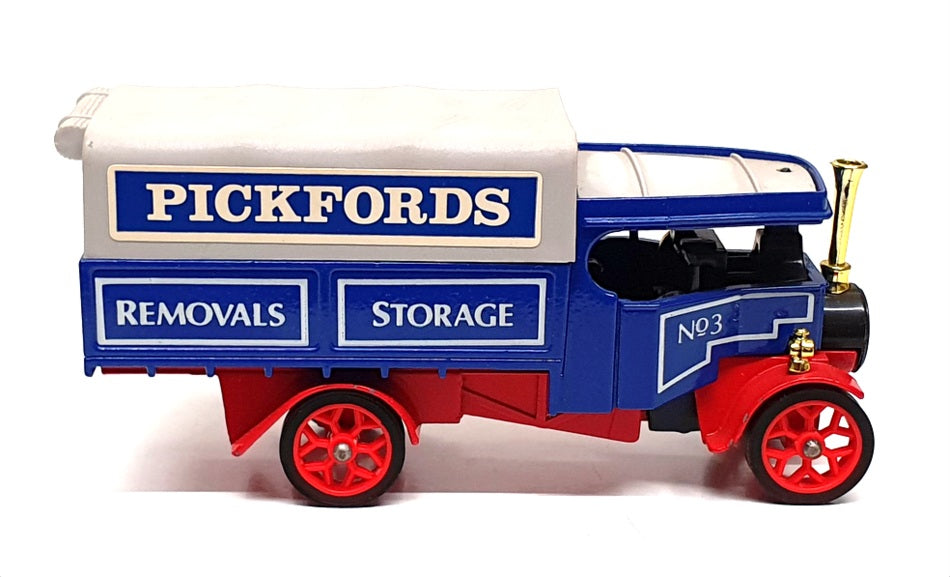 Matchbox 11cm Long Diecast Y-27 - 1922 Foden Steam Lorry Pickfords - Grey/Blue
