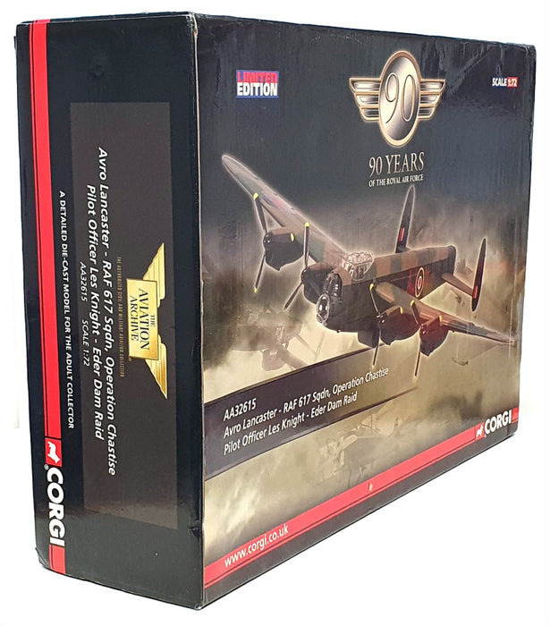 Corgi 1/72 Scale AA32615 - Avro Lancaster RAF 617 Sq. L. Knight Eder Dam Raid