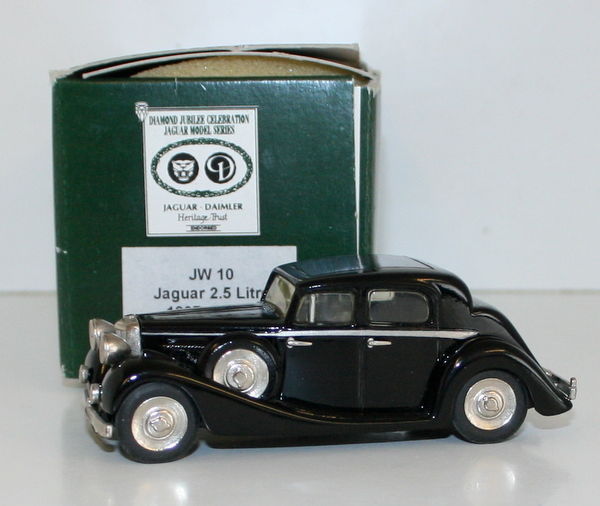 Milstone Miniatures 1/43 Scale  JW10 - 1937 Jaguar 2.5 Litre Saloon - Black