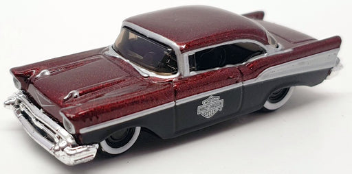 Maisto 1/64 Scale Model Car #11380 - 1957 Chevrolet Bel Air - Black/Purple