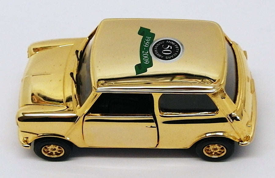 Corgi 1/36 Scale CC82272 - Austin Mini 24ct Gold Plated 50th Anniversary