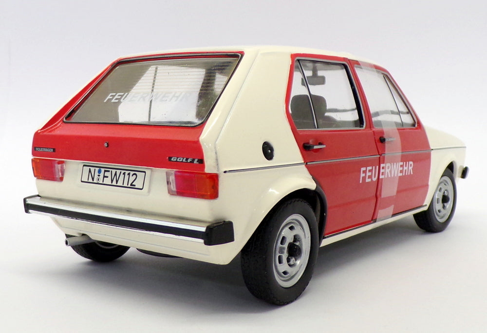 Solido 1/18 Scale Police Car S1800207 - Volkswagen Golf - Feuerwehr