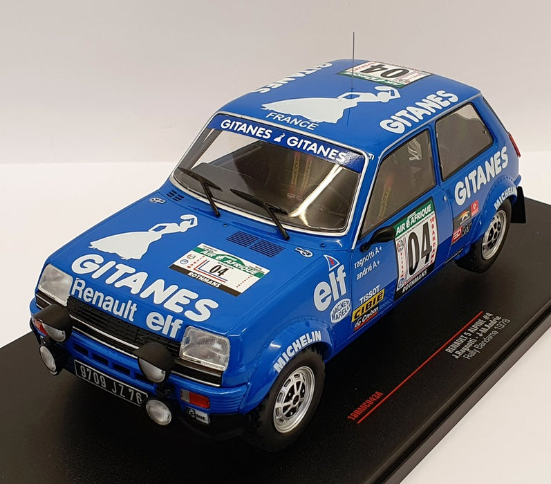 IXO 1/18 Scale Diecast 18RMC043A - 1978 Renault 5 Alpine #4 Rally Bandama