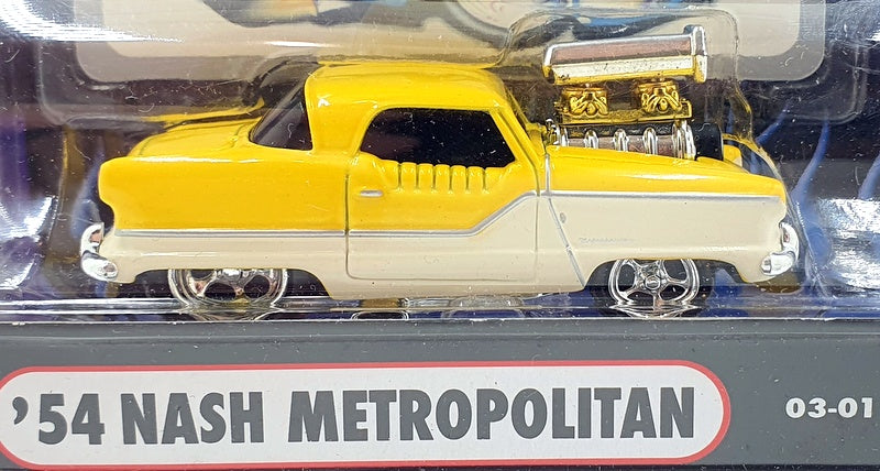 Muscle Machines 1/64 Scale Diecast 71161 03-01 - 1954 Nash Metropolitan