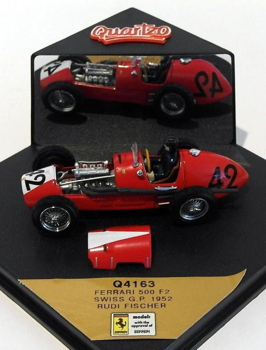 Quartzo 1/43 Scale Q4163 - Ferrari 500 F2 - Swiss GP 1952 #42 R.Fischer