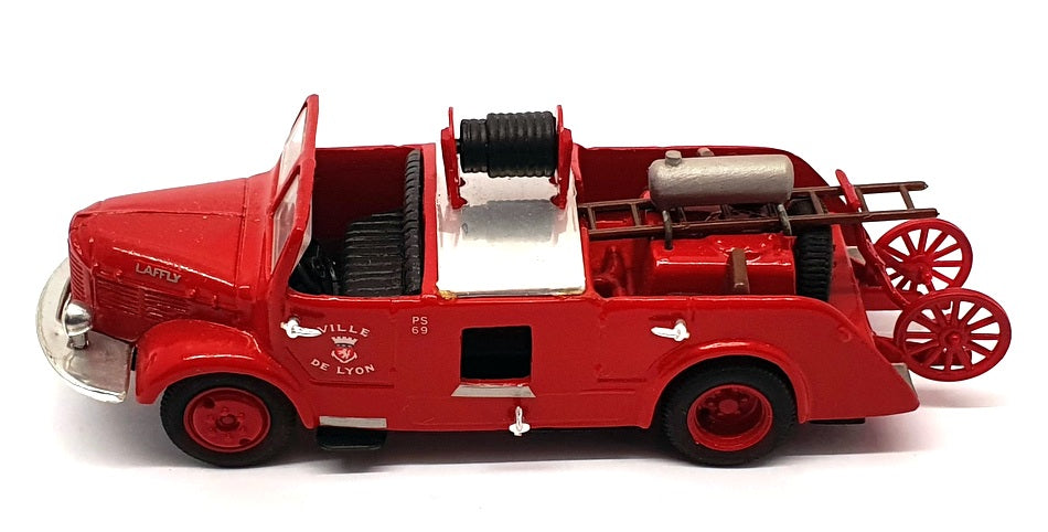 Silhouette 13cm Long Model FE203 - 1949 Laffly Fire Truck - Ville de Lyon