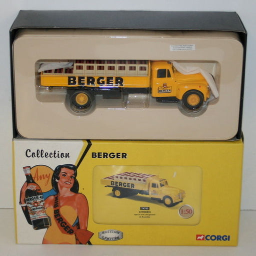 CORGI 1/50 SCALE BERGER 74702 CITROEN TYPE 55 AVEC CHARGEMENT DE BOUTEILLES