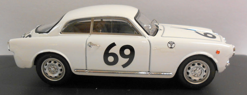 Bang 1/43 Scale Metal Model - 7172 ALFA ROMEO GIULIETTA SP VEL ZELTWEG 57 WHITE