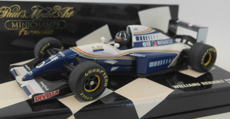 F1 / MINICHAMPS 1/43 WILLIAMS FW16 RENAULT 1994 n°0 / D.Hill, réf F1 / MINICHAMPS 1/43 WILLIAMS FW16 RENAULT 1994 n°0 / D.Hill, réf