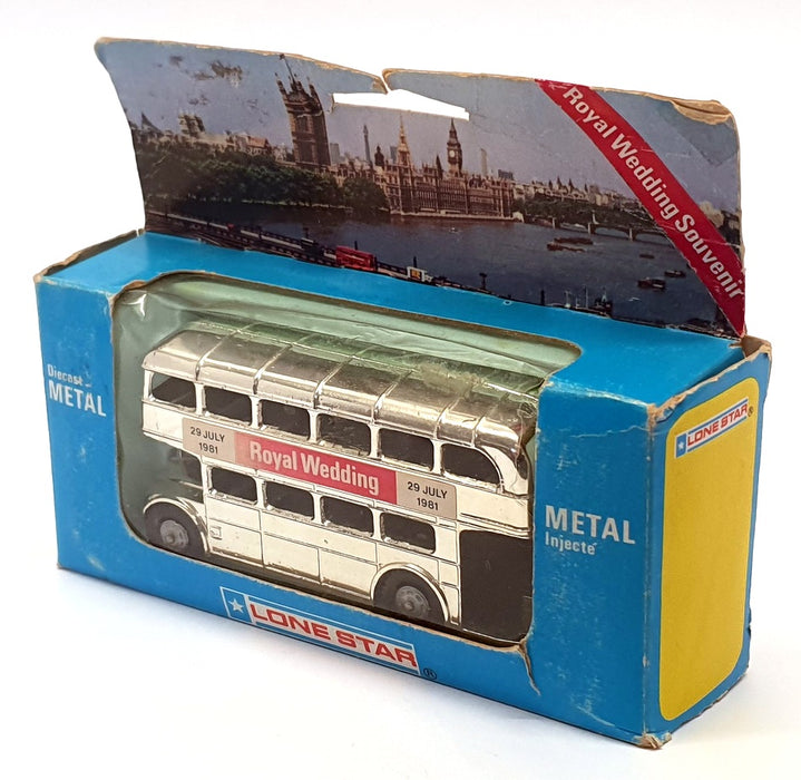 Lone Star 9cm Long Diecast LS1981 - Double Deck Bus - Royal Wedding 1981