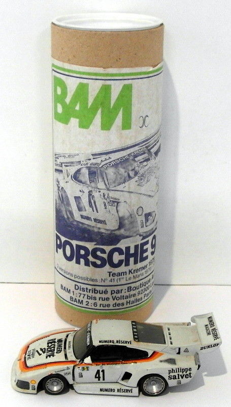 BAM Models 1/43 Scale White Metal 101 - Porsche 935K3 - Team Kremer Le Mans 1979