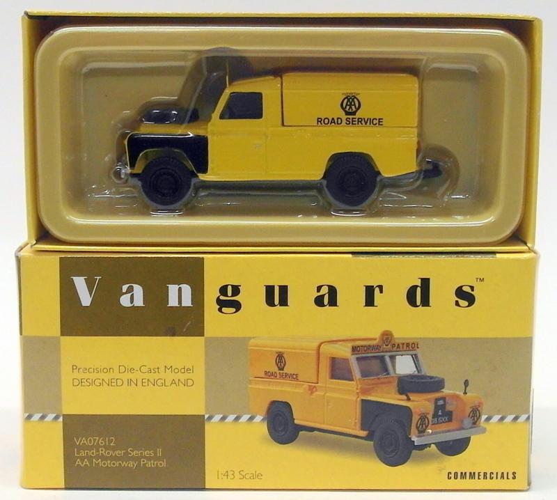 Vanguards 1/43 Scale Diecast VA07612 - Land Rover S2 - AA Motorway Patrol