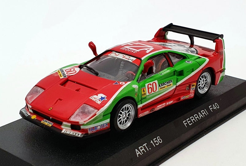 Detail Cars 1/43 Scale ART156 - Ferrari F40 Racing 1995 - #60 Red/Green