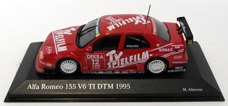 Minichamps 1/43 Scale 430 950312 - Alfa Romeo 155 V6 TI DTM 1995 #12 M.Alboreto