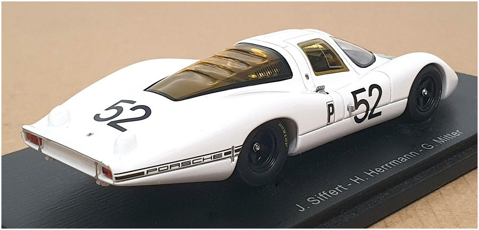 Spark 1/43 Scale S2985 - Porsche 907 #52 2nd Daytona 24h 1968 - White/Green