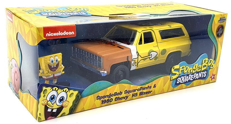 Jada 1/32 Scale Diecast 31798  - Spongebob Squarepants & 1980 Chevy K5 Blazer