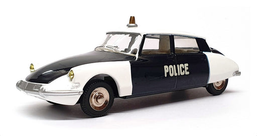 Atlas Editions Dinky Toys Appx 10cm Long 501 - Citroen DS19 Police - Black/White